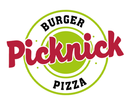 Picknick Burger Pizza logo.